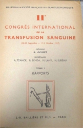 IIè congrès intenational de la transfusion sanguine