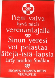 Pieni vaiva hyvä mieli verenantajalla